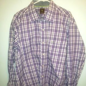 Tailorbyrd plaid Long sleeve dress shirt